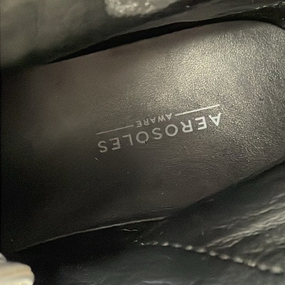 New Aerosoles Aware Arezzo Buckle Ankle Boots Booties Grey Gray Moto Sz 5 - Picture 11 of 16